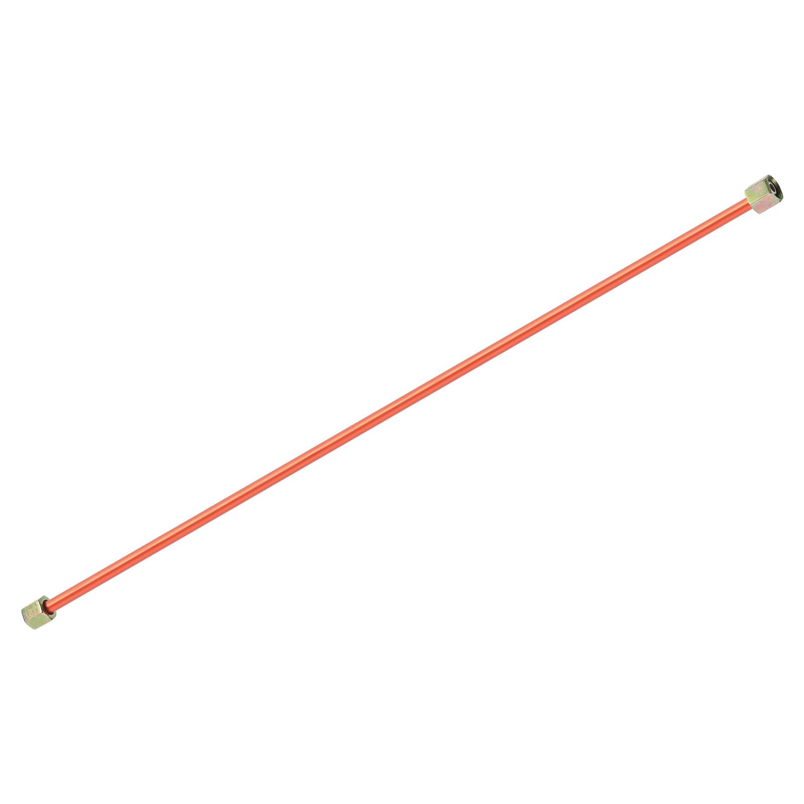 uxcell Air Compressor Exhaust Tube, 3/8" Thread Dia 16" Length Hex Nut Aluminum Tube Air Tube Compressor Hardware Accessories Replacement Parts(Punch&