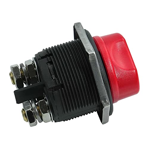 Battery Switch 12-48V Waterproof Battery Main Disconnect Switch Power Cut-Off/Off Kill Switch Max 32V Dc 200A Cont 300A Int Suitable For Automotive, Offroad, Truck, Marine, Rv, Marine #TOP2