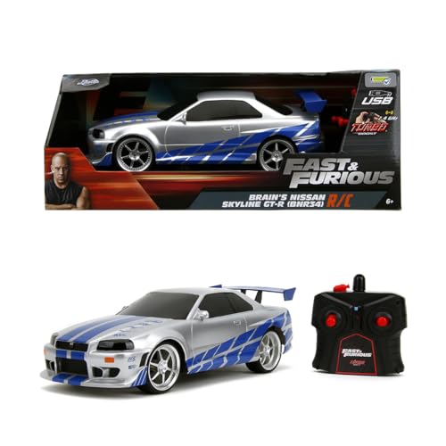 Jada Toys Fast & Furious Brian's Nissan Skyline GT-R (Bnr34)- Ready to Run R/C Radio Control Toy...