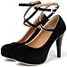 Mostrin Black Platform Heels for Women Sexy Closed Toe Pumps Fashion high Heel for Ladies Comfy Dressy Shoes Size 8