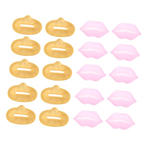 CALLARON 20pcs Collagen Lip Mask Hydrating Pads for Lip Care Random Styles Exfoliator