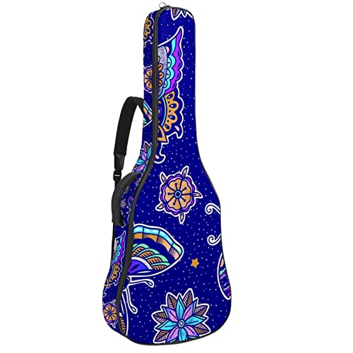 Housse guitare étanche dessin animé avec organiseur de sac intégré