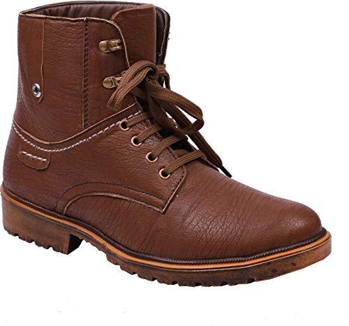 KNOOSMens Wav911-Tan Synthetic Leather Boot