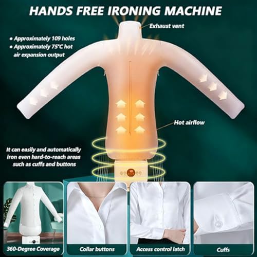 Machine à repasser automatique et séchoir à vêtement et chaussure sans angle mort