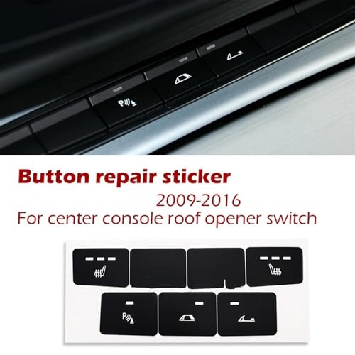 Rénover bouton usé BMW Z4 E89 avec autocollants console centrale