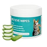 GENTLE FORMULA: Natural aloe vera and chamomile extracts combined with vitamin E provide soothing care for your pet's delicate eye area. VERSATILE USE: Suitable for both cats and dogs, these wipes effectively clean eye discharge and remove tear stain...