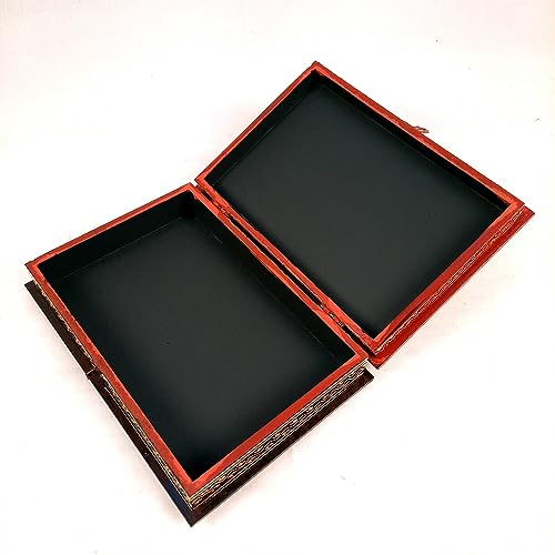 Image of Apka Mart The Online Shop Jewellery Box | Decorative Wooden Jewelry Box | Multi-Purpose Storage Box - for Home, Dressing Table Decor, Storage & Gifts - (7X10) Inch (Wood, Multicolor) (Pack of 2)