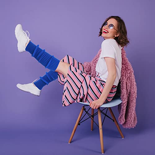 Image of ONUPGO Leg Warmers for Women 80s Party Accessories 80s Neon Knit Ribbed Leg Warmers Girls Junior Winter Leg Warmers Socks