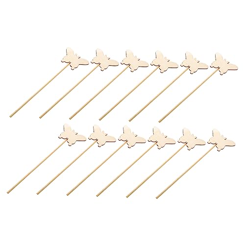 ERINGOGO 5 Sets Feenstäbe Für Jungen Und Mädchen Blanke Feen-schmetterlinge Bastelspielzeug Für Kinder 12 Stück X 5