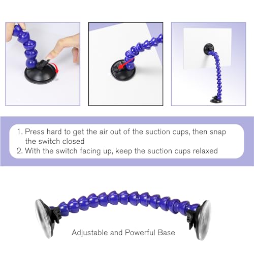 Image of LadyRosian Paintless Dent Repair Tools LED Stripe Line Board Double Stripe USB Line Reflector Board with Adjustable Holder for Car Body dent Removal Testing Tool