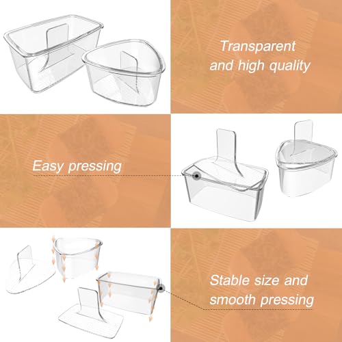 Image of 3PCS Clear Onigiri Rice Ball Mold Maker Kit, Musubi Press, Triangle Sushi Press for Kid Lunch Bento, Non-stick, BPA-Free