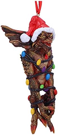 Nemesis Now Gremlins Mowhawk in Fairy Lights Hanging Festive Decorative Ornament, Brown