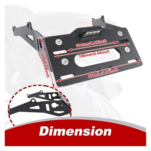 Support de plaque FTR 1200 idéal pour sorties dynamiques et look café racer
