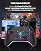Bcofo Wireless Mobile Game Controller for iOS/iPhone/Android/Cell Phone/Switch/Laptop, Gaming Gamepad with Phone Clip for Gamers, Hall Effect Triggers, Wired PC Control, with RGB LED Lighting/Vibration/6-Axis Gyro/Turbo (Black)