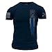 Grunt Style Blue Line Flag Men's T-Shirt, Color Midnight Navy, Size X-Large
