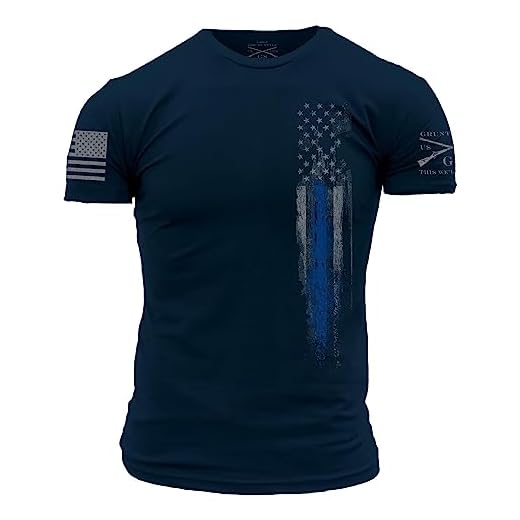 Grunt Style Blue Line Flag - Large