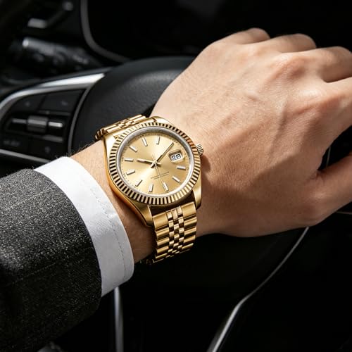 Image of BINLUN Stainless Steel Watch Band Replacement Metal Watch Straps for Men and Women 20mm /22mm /24mm