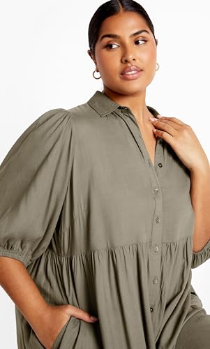 Image of City Chic Women's Plus Size Charlotte Tiered Dress
