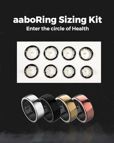 Image of aabo aaboRing Sizing Kit for Finger - Try Before You Buy - Accurate Finger Fit for Adults - Choose from Sizes US 6 to US 13 - Wear-Test Fit for Comfort & Performance