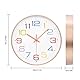 VINILITE Kinder Wanduhr ohne Tickgeräusche 30cm Bunt Zahlen Modern Quartz Lautlos Wanduhr Batteriebetrieben für Kinderzimmer, Küche, Wohnzimmer, Schlafzimmer, Büro