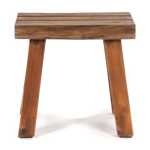 Tabouret en bois de teck pour surélever les plantes du sol - 4