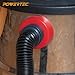 POWERTEC Threaded Coupler Adapter for POWERTEC Power Tool Vacuum Hose Kit, Tapered Reducer for 2-1/2
