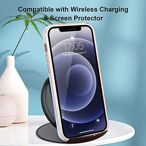 Image of MIDOS Back Cover Compatible with iPhone 14 Chrome Case Soft Silicone Transparent Electroplated Cover for iPhone 14 (Dark Green)