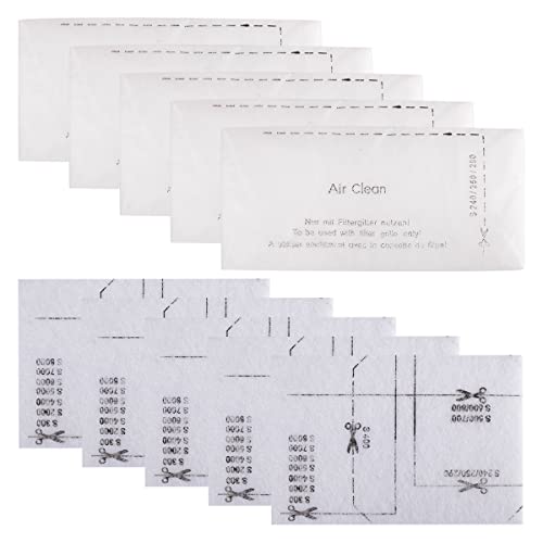 Yingti 5 Pack AirClean Filters and Motor Protection Filters Replacement for Miele Vacuum Compact C1 C2 C3, S241 S290 S300i S500 S700 S2 S4 S6 S5 S8 Series