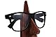 IndiaBigShop Brillenhalter Holz Brillen Spec Ständer Halter mit Nase Form Design Display Stand Home Decor