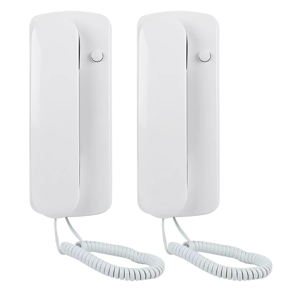 Littimoon New Audio Walkie Talkie Non-Visual Walkie Talkie Wired Two Way Intercom Doorphone Audio Villa Home Nonvisual