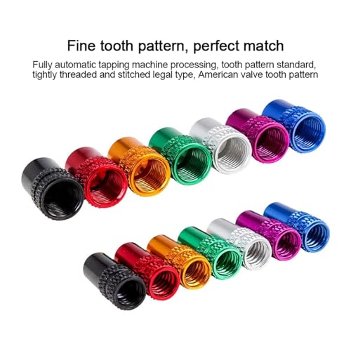 Tapones de válvula para bicicleta 2 piezas, tapón de válvula Presta/Schrader para bicicleta de carretera y montaña, cubierta protectora contra polvo y adaptador de válvula para bicicleta miniatura 5