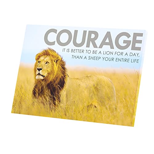 Tableau Décoratif Toile Imprimée Motivation Lion pour Mur