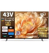 Amazon | FPD チューナーレステレビ 43型 4K Google TV ネット動画対応