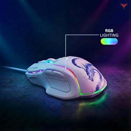 Image of VERITY Awaken USB Wired Gaming Mouse with RGB Lighting | 1200-7200 DPI Adjustable Sensitivity | 7 Programmable Buttons | High Accuracy Optical Sensor for PC Laptop Gamers