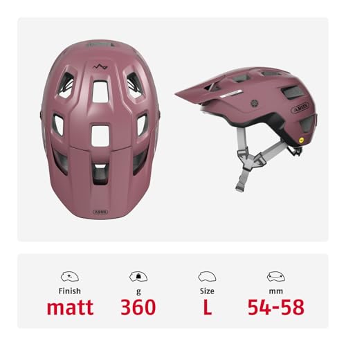 Casco de bicicleta MTB ABUS MoDrop MIPS L rojo para rutas de montaña y senderos técnicos 3