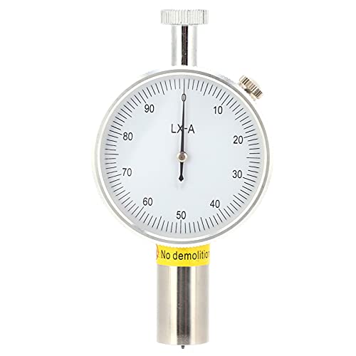 Yuecoom Hardness Tester, Pointer Shore Durometer Portable Hardness Tester Measuring Gauge Suitable for Testing Plastic Rubber