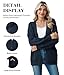 VIISHOW Chunky Knit Open Front Cardigan Long Sleeve Button up Women Cardigan Sweaters for Fall and Winter,Navy Blue,Medium