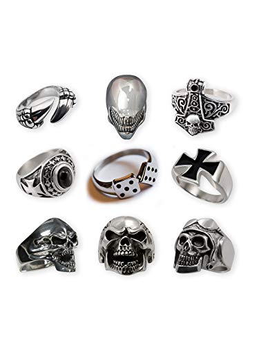 Fly Style Ring aus 316L Edelstahl in 15 Designs für Damen und Herren, Ring Grösse:21.0 mm, Modell:Eisernes Kreuz Bundeswehr EK