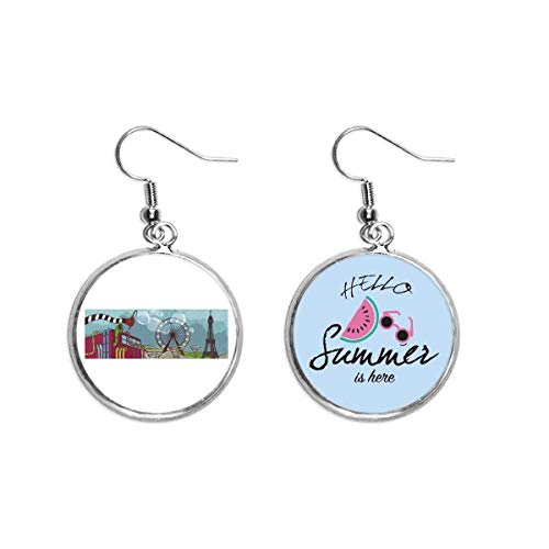 Pendientes de sandía Kursaal Park France con acabado de calidad