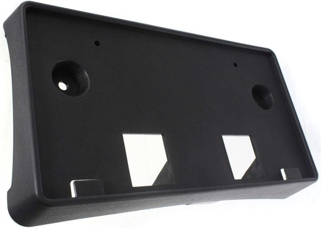 DAT AUTO PARTS Front Bumper License Plate Frame Tag Mounting Bracket Holder Replacement For 1998-2011 Ford Crown Victoria, 2003-2006 Mercury Grand Marquis Black Textured Plastic FO1068104 6W7Z17A385AA