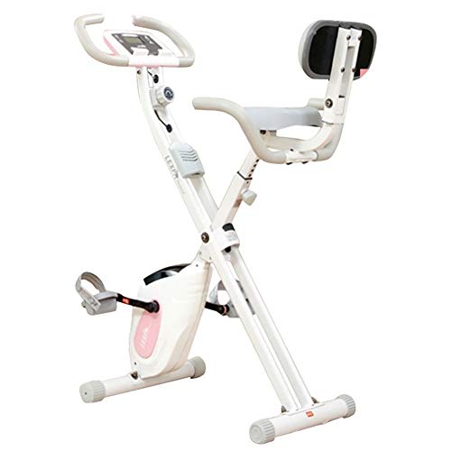 Bicicletas Estáticas Plegable con Respaldo Rosa Marca Erru