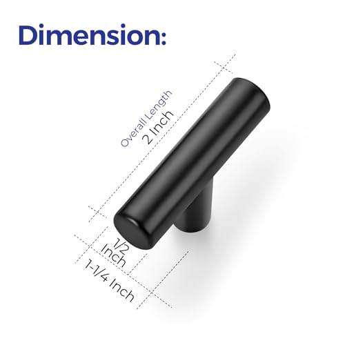 Image of Ravinte 10 Pack 2 inch Cabinet Pulls Matte Black Stainless Steel Kitchen Drawer Pulls Cupboard Handles Cabinet Handles