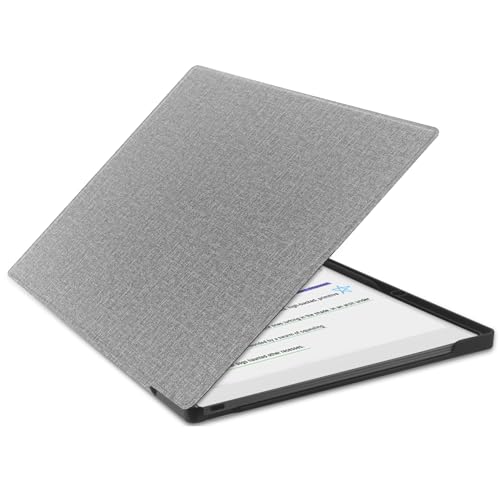 KuRoKo Case for Remarkable Paper Pro Color 11.8\",Slim Hard Back Shell Protective Auto Sleep/Wake Book Folio Cover with Pen Holder for Remarkable Paper Pro Tablet 11.8 inch 2024 Released-Grey