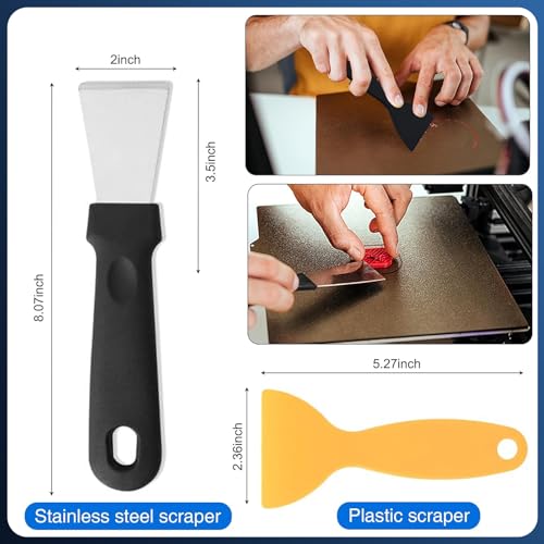 31 Stück 3D Drucker Werkzeug Set, Entgrater 3D Druck, 3D Drucker Zubehör Pinzette, Cutter, Nadelfeilen, Reinigungsnadeln, Reinigungstuch, Schleifstäbe und Schnitzwerkzeuge