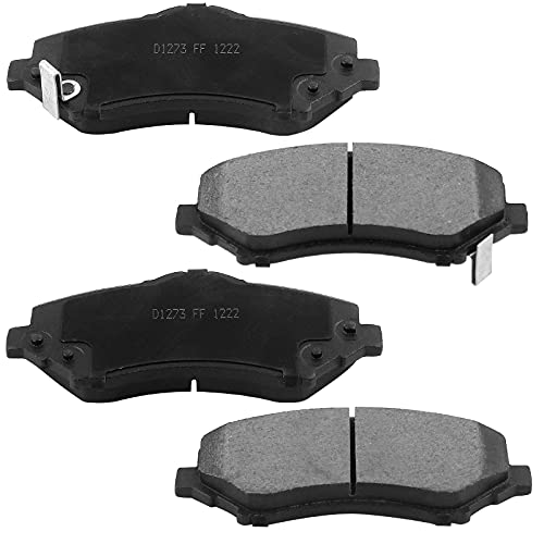 Image of MotorbyMotor 325mm Front Brake Kit Rotors and Brake Pads Fits for Buick Enclave, Chevy Traverse, GMC Acadia (Limited), Saturn Outlook Drilled & Slotted Disc Brake Rotor & Ceramic Pad 55150, 120.66069