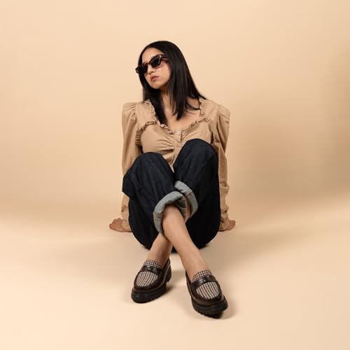 Image of Theater Dr. Storm Loafers for Women | Stylish Chunky Penny Formal Loafers | Lightweight Comfortable Footwear with Cushioned Insole