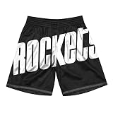 Mitchell & Ness Houston Rockets Big Face 3.0 NBA Shorts Schwarz