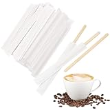Perfect Stix 5.5 Inch 1000CT Paper Wrapped Coffee Stirrers, Individually Wrapped Coffee Stirrers, Wrapped Stir Sticks Disposable Wood Coffee Sticks