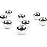 Koyal Wholesale Classic Round Place Card Holders, 8-Pack, Menu Card Holder, Table Number Holder (Silver)