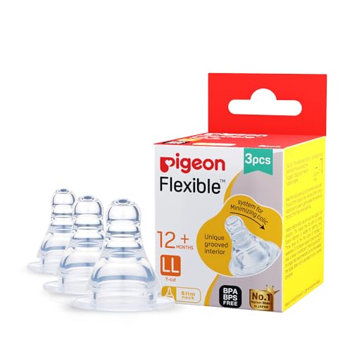 Image of Pigeon Peristaltic Nipple LL 3 pcs | Bottle Nipple Pack